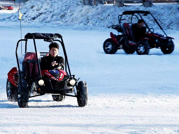 Snow motorcycle kart